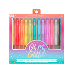 Oh My Glitter! Retractable Gel Pens - Set of 12 - Eden Lifestyle