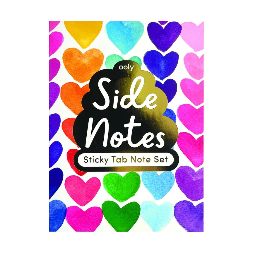 Side Notes Sticky Notes Tab Sets - Rainbow Hearts – Eden Lifestyle