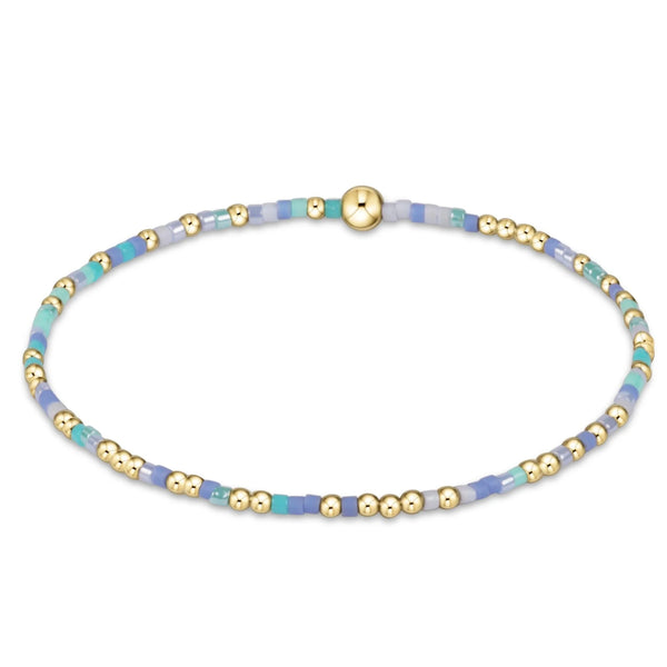 egirl Hope Unwritten Bracelet - Back to the Fuchsia - be you. Small Gold Disc main image 1