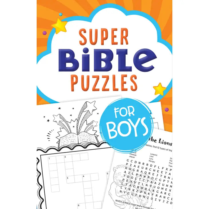 Super Bible Puzzles for Boys - Eden Lifestyle