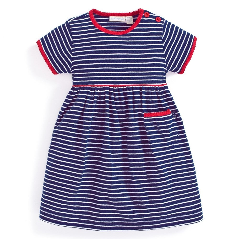 Jojo Maman Bebe Essential Navy Stripe Summer Dress Eden Lifestyle Jojo Maman Bebe Essential Navy Stripe Summer Dress Eden Lifestyle