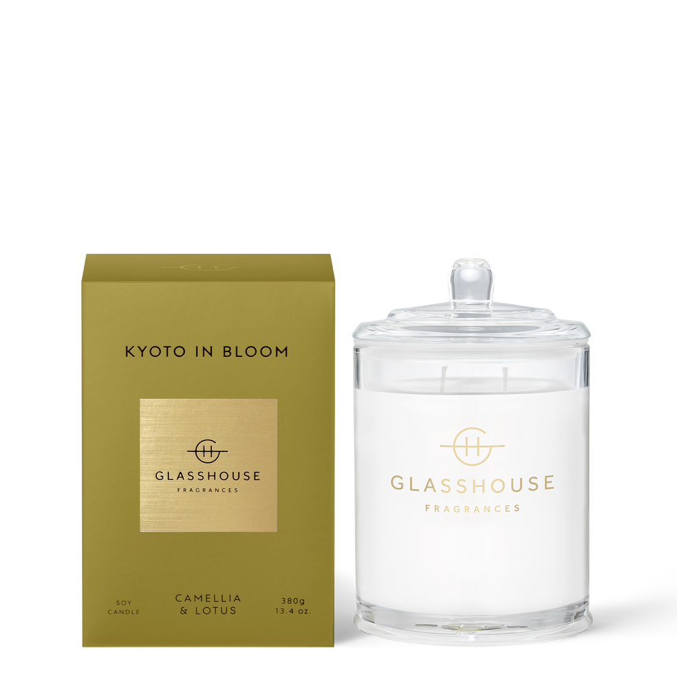 Glasshouse Fragrances - Kyoto in Bloom Candle - Eden Lifestyle