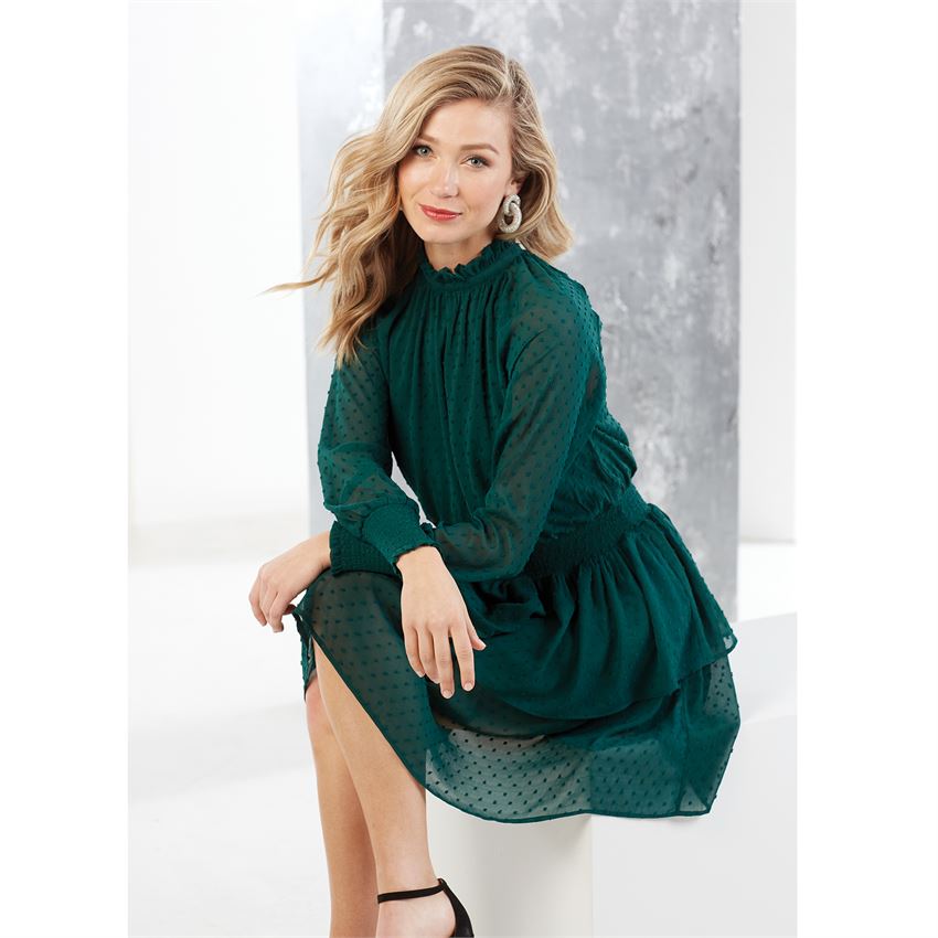 knee length dresses for ladies Mud Pie Victoria Smocked Dress Peacock – Eden Lifestyle
