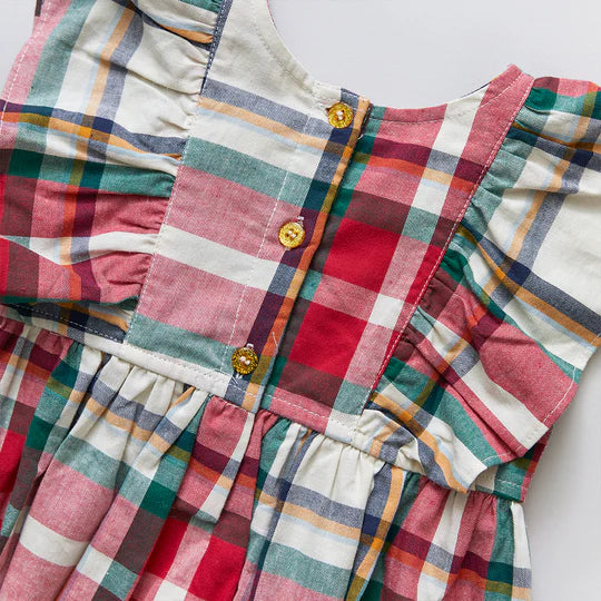 Pink Chicken Raphaela Dress - Holiday Tartan Eden Lifestyle Pink Chicken Raphaela Dress - Holiday Tartan Eden Lifestyle