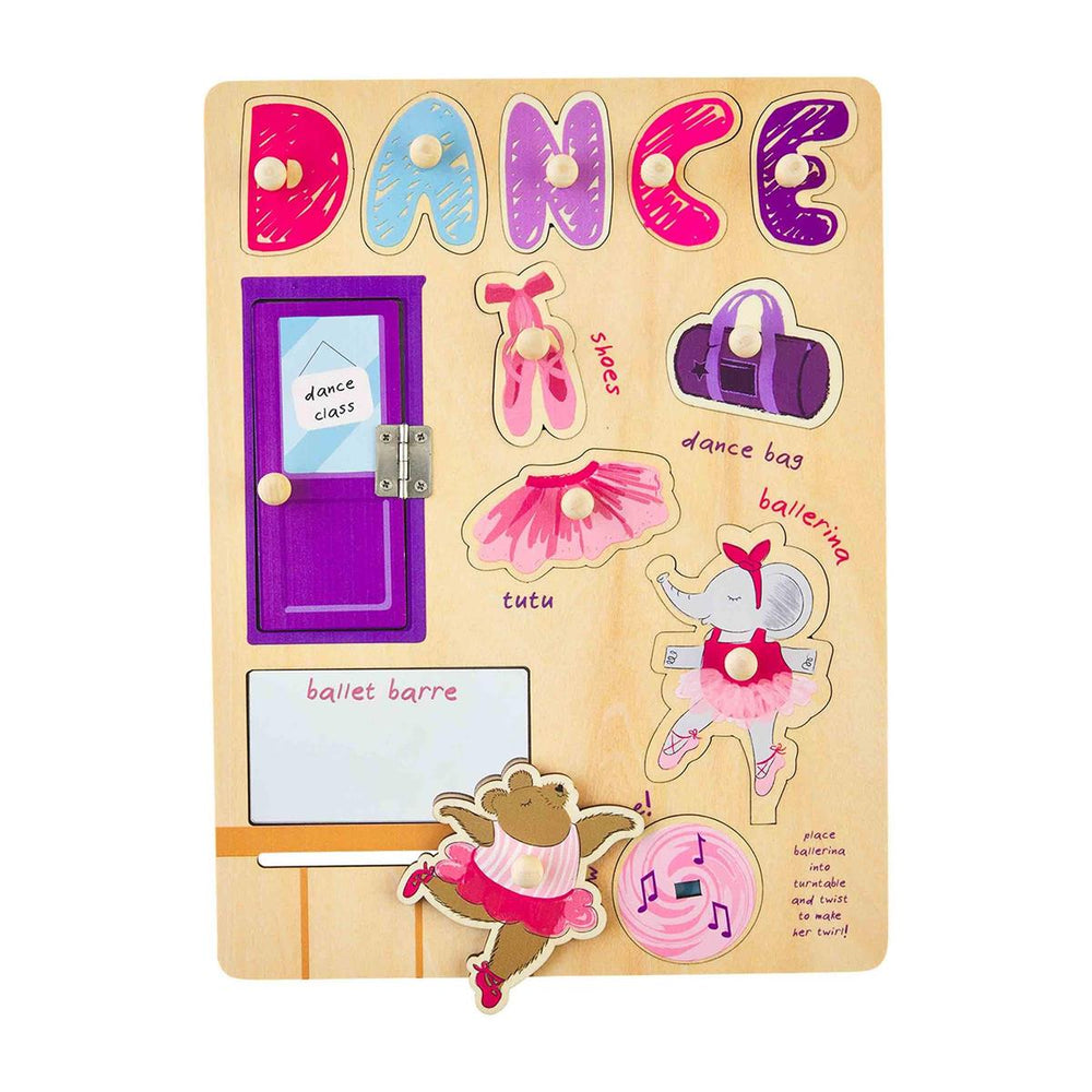 Dance Busy Wood Board Puzzle - Eden Lifestyle