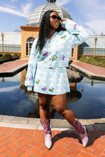 Light Blue Scattered Bunny Cardigan