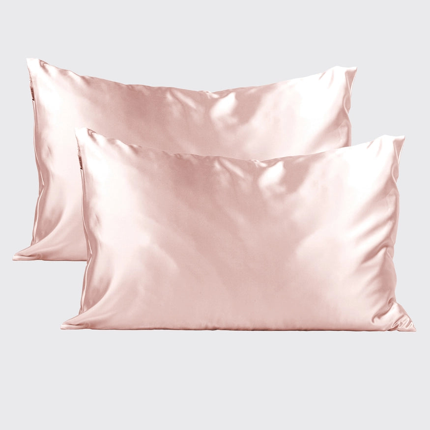 Satin Pillowcase 2pc Set - Blush - Eden Lifestyle
