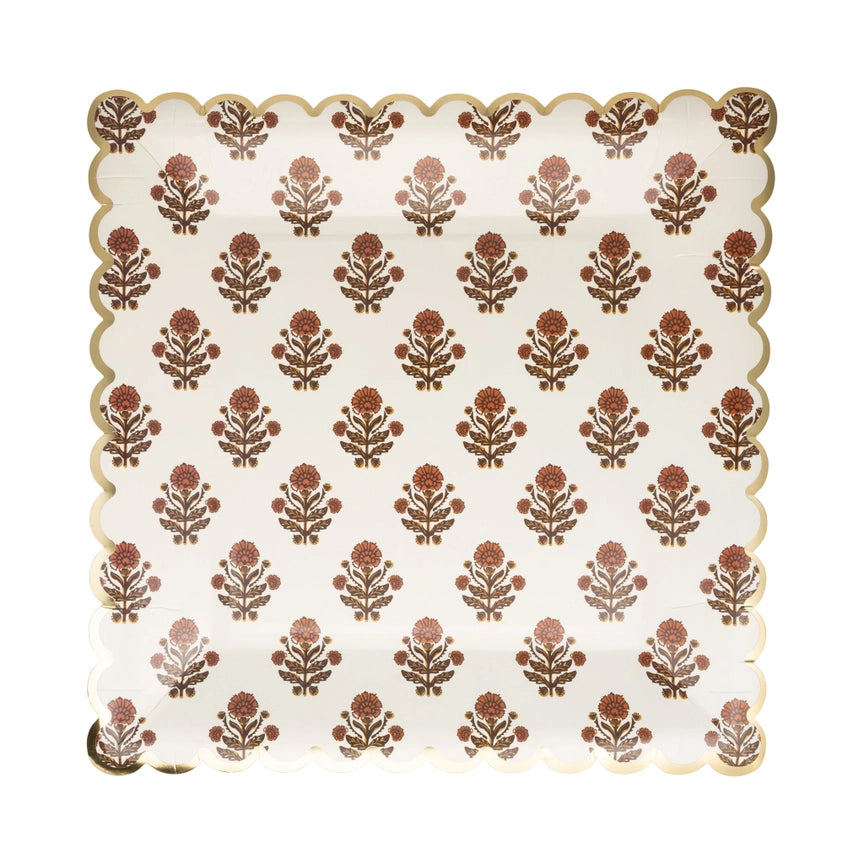 Give Thanks Floral 90" Paper Plate - Eden Lifestyle