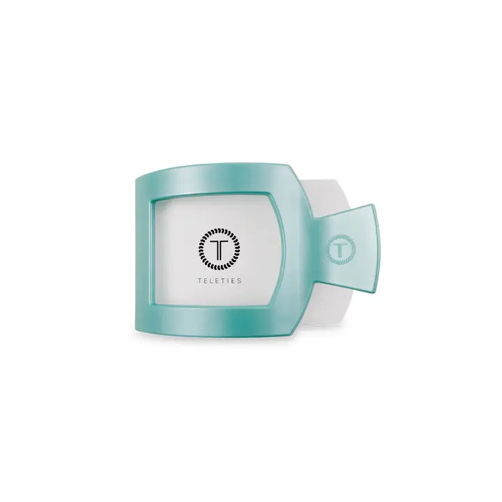 Square Flat Hair Clip Totally Turquoise - Eden Lifestyle