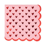 Scalloped Hearts Cocktail Napkin - Eden Lifestyle