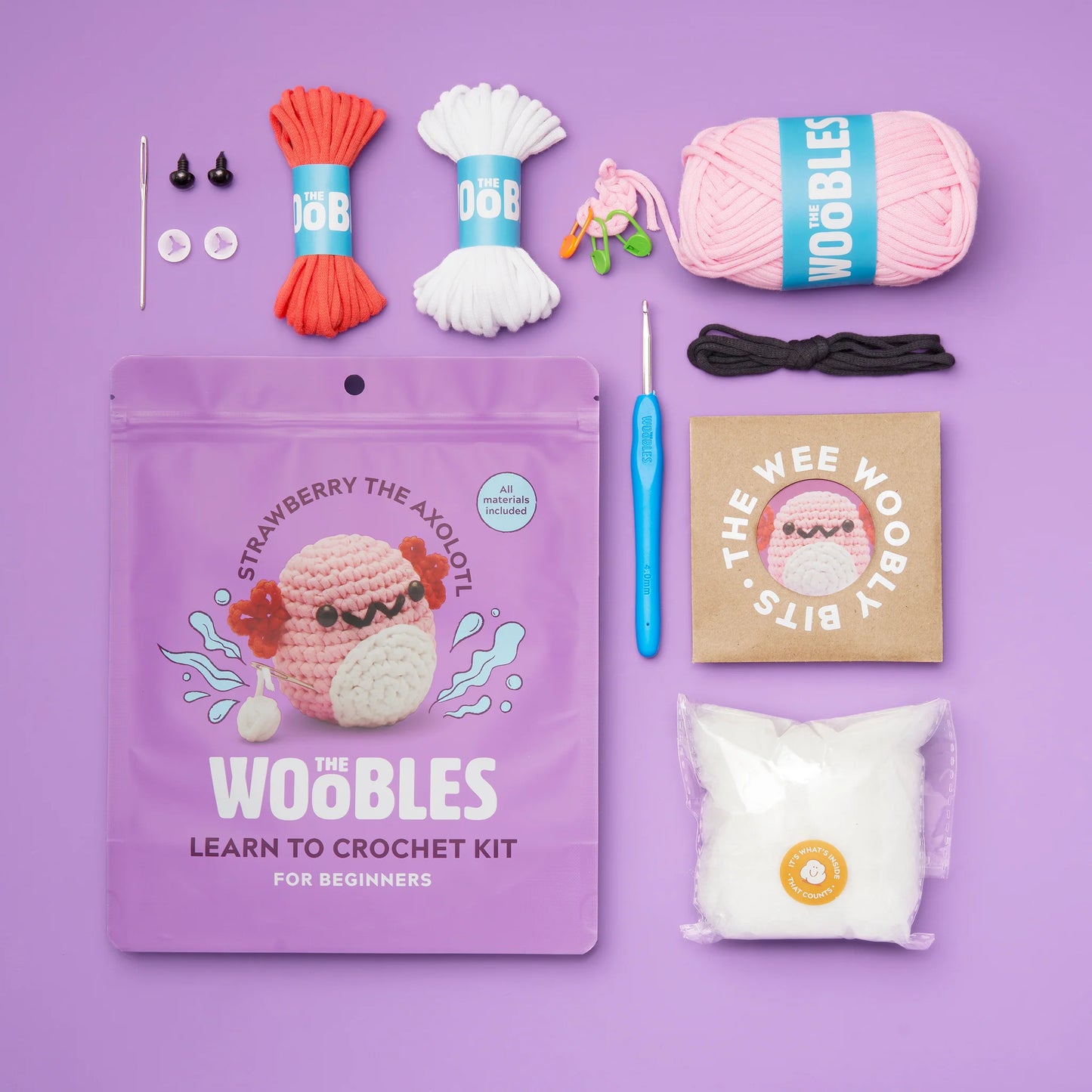 Strawberry the Axolotl Crochet Kit - Eden Lifestyle