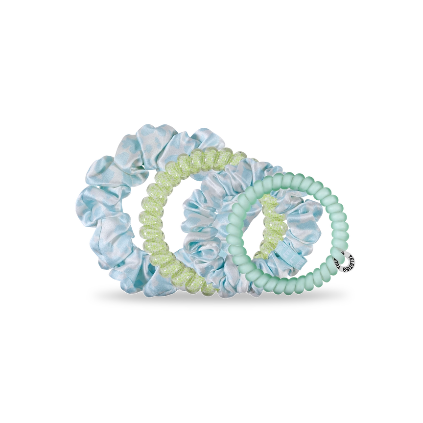 Spiral Hair Coils | Mixed Pack | Chintz Mist Hair Ties - Eden Lifestyle