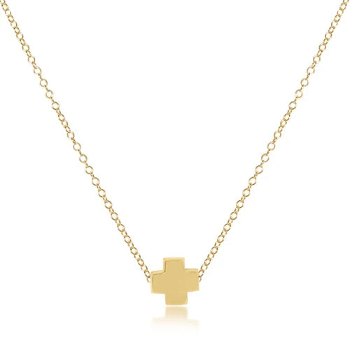 Enewton 16" Necklace Gold - Signature Cross Gold - Eden Lifestyle