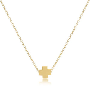 Enewton 16" Necklace Gold - Signature Cross Gold - Eden Lifestyle