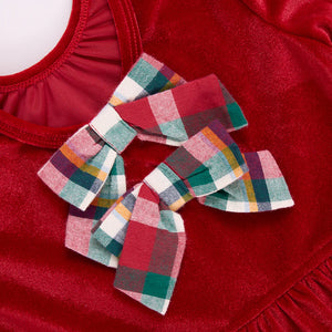 Girls Velour Pearl Dress - Eden Lifestyle