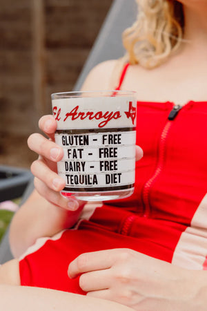 El Arroyo Set of 4 Sign Acrylic Cups - Tequila Sunrise - Eden Lifestyle