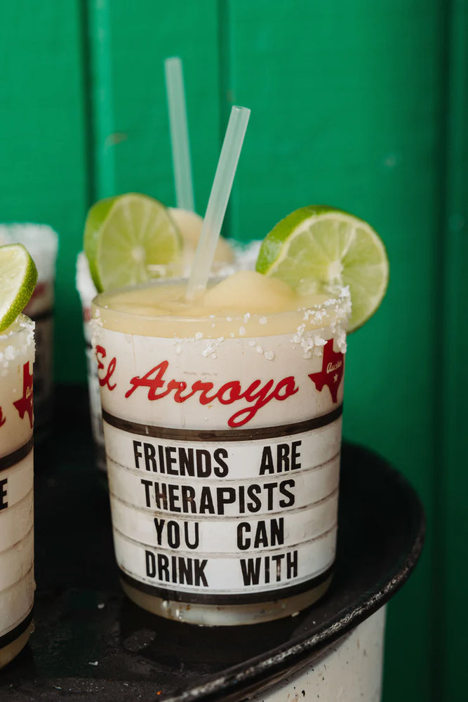 El Arroyo Set of 4 Sign Acrylic Cups - Best Friends - Eden Lifestyle