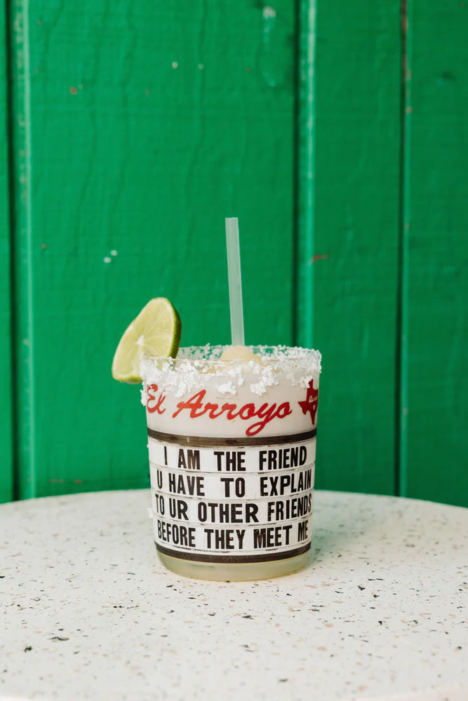 El Arroyo Set of 4 Sign Acrylic Cups - Best Friends - Eden Lifestyle