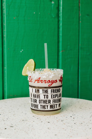 El Arroyo Set of 4 Sign Acrylic Cups - Best Friends - Eden Lifestyle