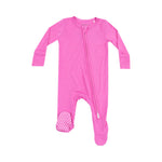 2 Way Zipper Footie - Solid Strawberry Moon