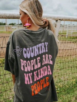 Country People Are My Kind of People Graphic Tee - Eden Lifestyle