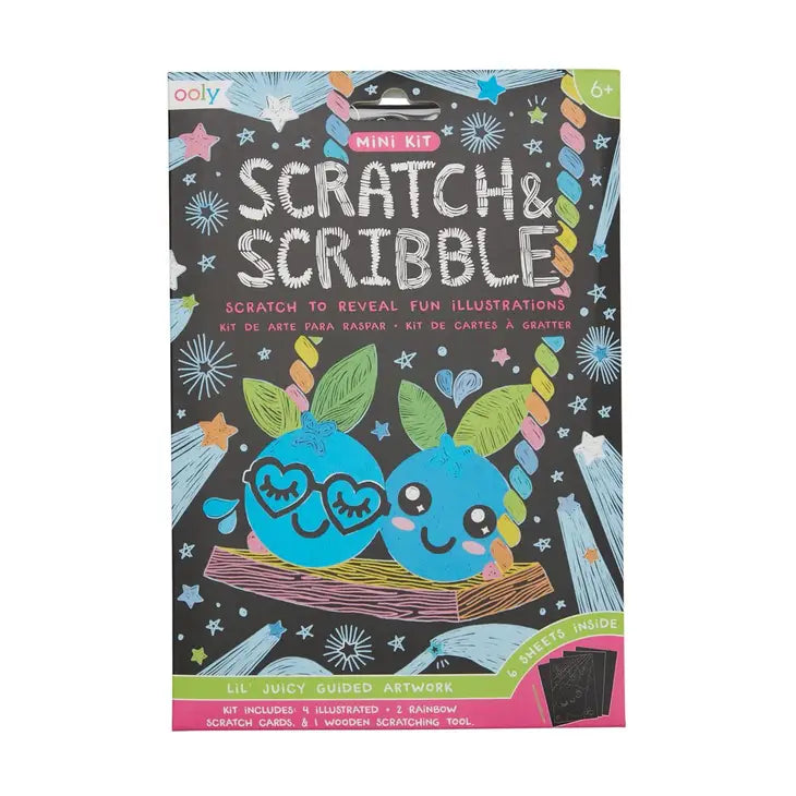 Mini Scratch & Scribble Art Kit: Lil' Juicy - Eden Lifestyle