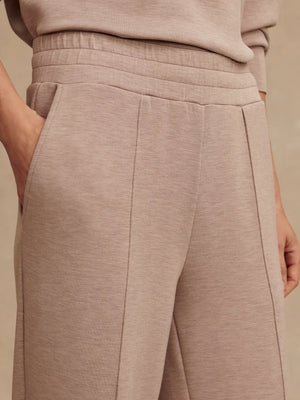 The Wide Leg Pant 28" Taupe Marl