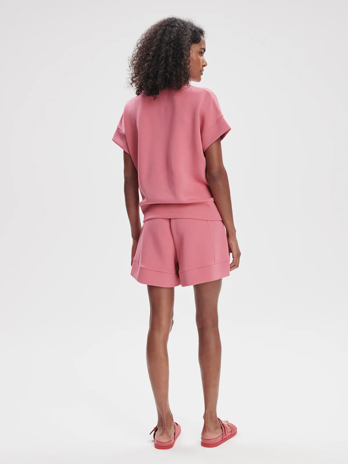 Varley Ritchie Short Sleeve Sweat Rapture Rose - Eden Lifestyle