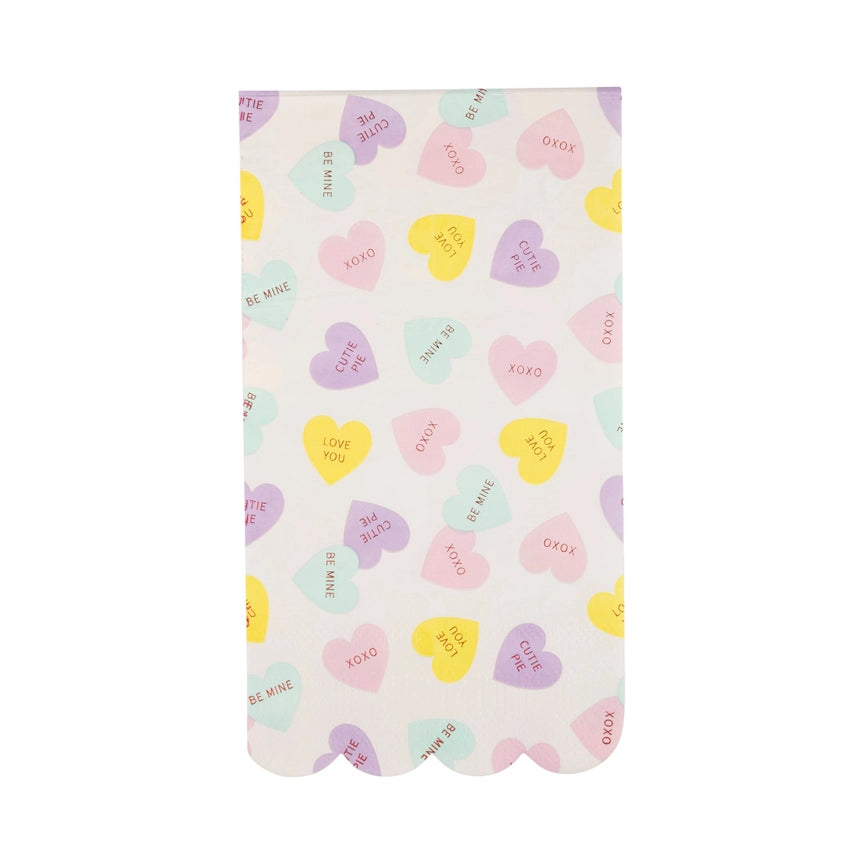 Conversation Hearts Napkins - Eden Lifestyle