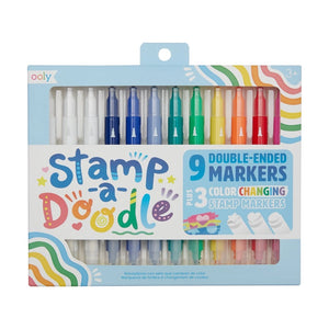 Stamp-A-Doodle Double-Ended Markers - Set of 12 - Eden Lifestyle