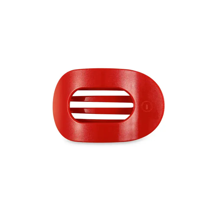 Round Flat Hair Clip | Small | Rudolph Red