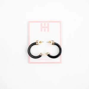 Hoo Hoop Earring Minis - Black - Eden Lifestyle