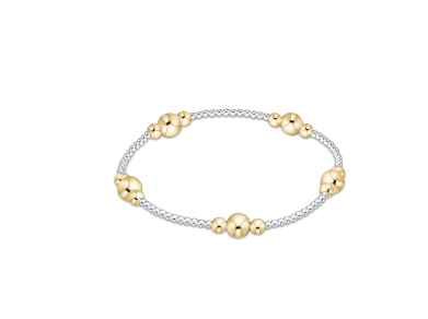 Enewton Purpose Gold 6mm Bead Bracelet - Mixed Metal - Eden Lifestyle
