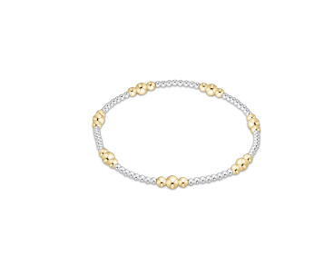 Enewton Purpose Gold 4mm Bead Bracelet - Mixed Metal - Eden Lifestyle