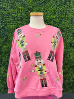 Queen of Sparkles Pink Martini Nutcrackers Sweatshirt - Eden Lifestyle