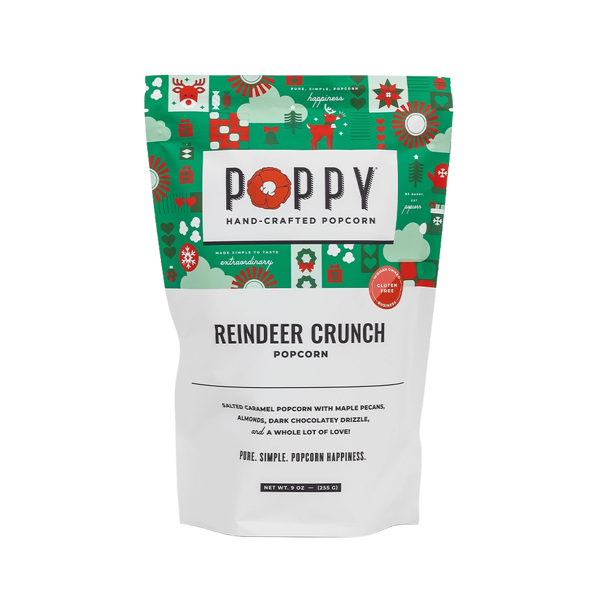 Poppy Popcorn Reindeer Crunch Market Bag