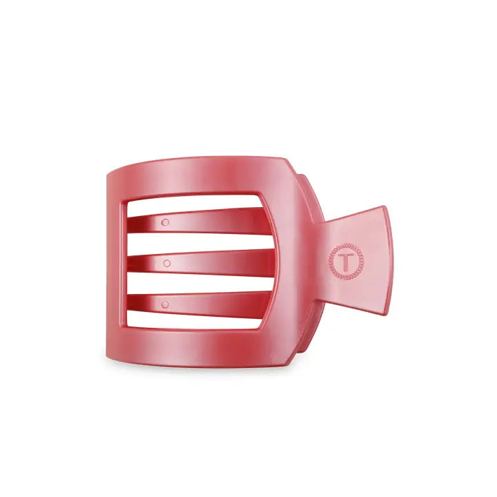 Square Flat Hair Clip Calming Coral - Eden Lifestyle