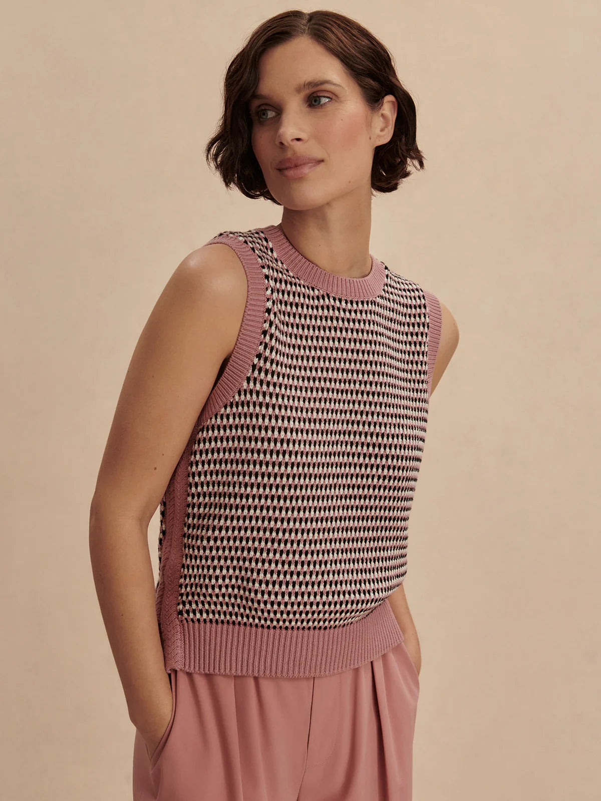 Knowles Textured Knit Vest - Eden Lifestyle