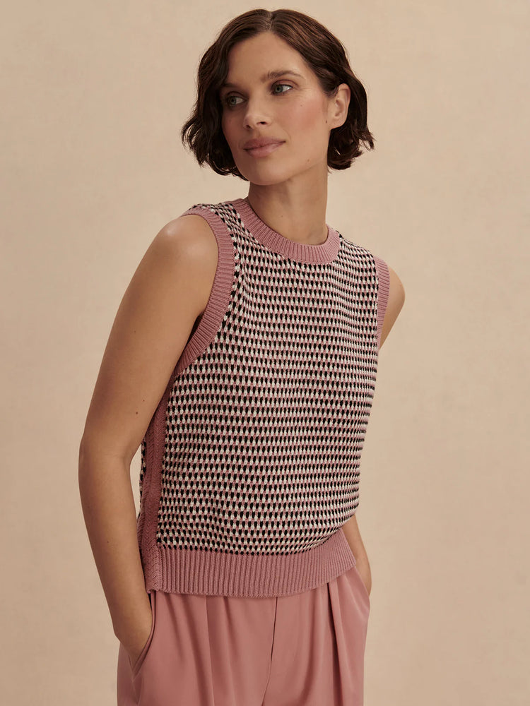 Knowles Textured Knit Vest