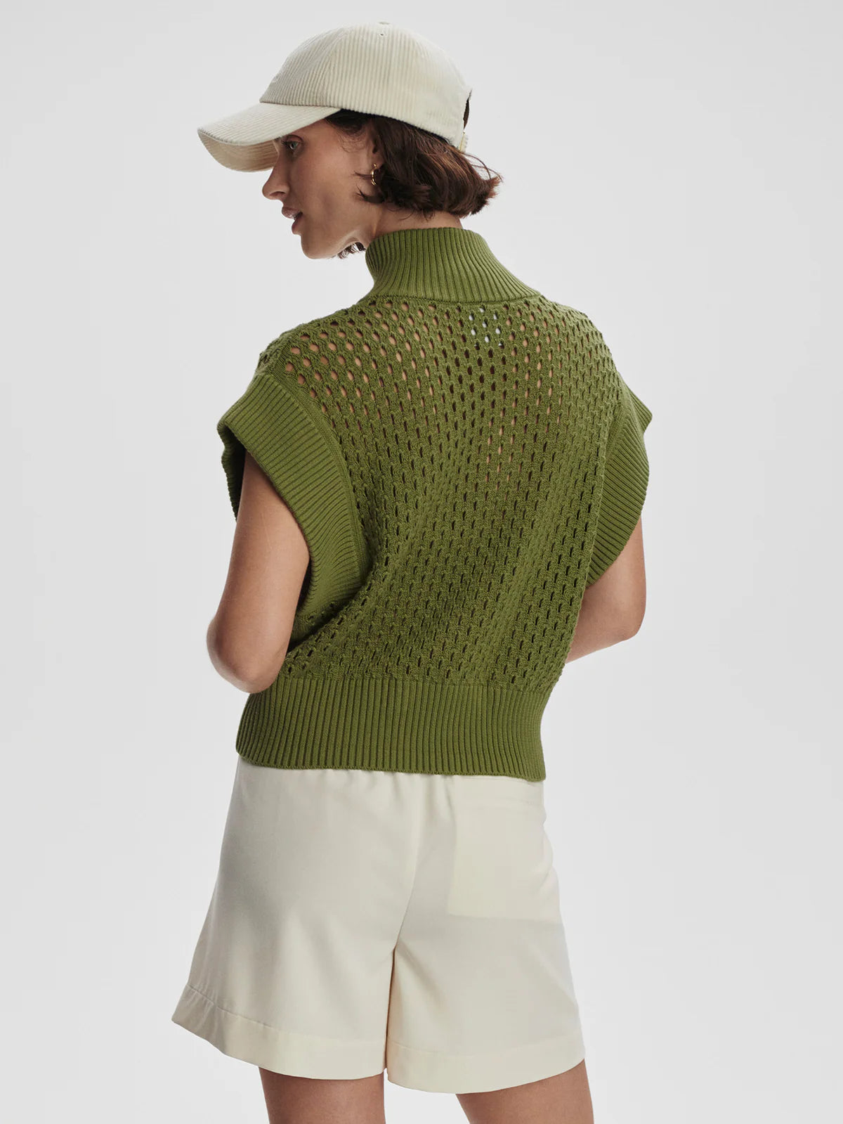 Gaines Half-Zip Knit Fresh Fern - Eden Lifestyle