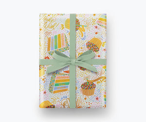 Birthday Cake Continuous Wrap Wrapping Paper - Eden Lifestyle