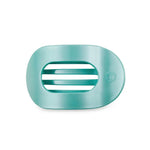 Round Flat Hair Clip Totally Turquoise