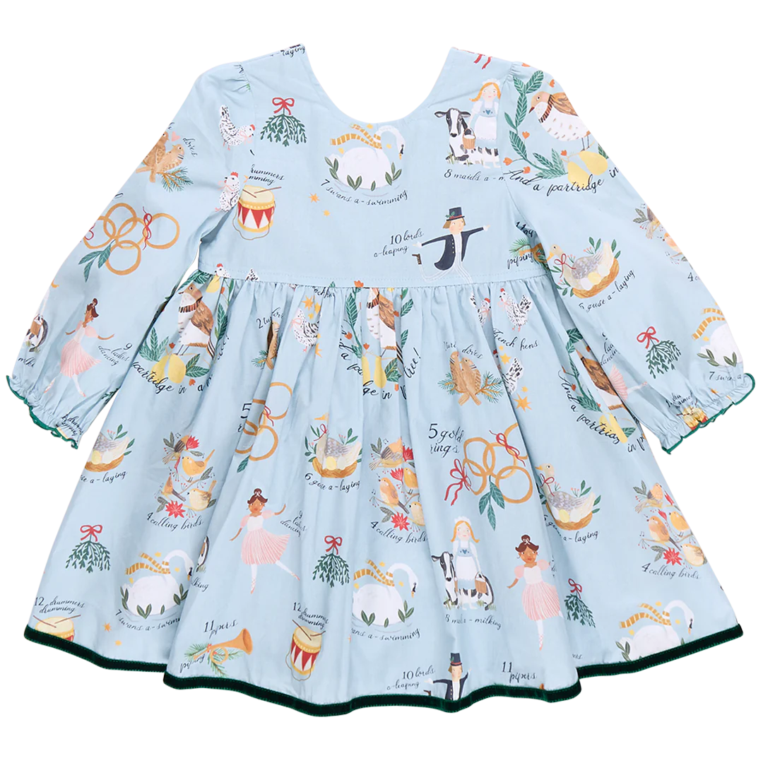 Girls Amma Dress 12 Days of Christmas - Eden Lifestyle