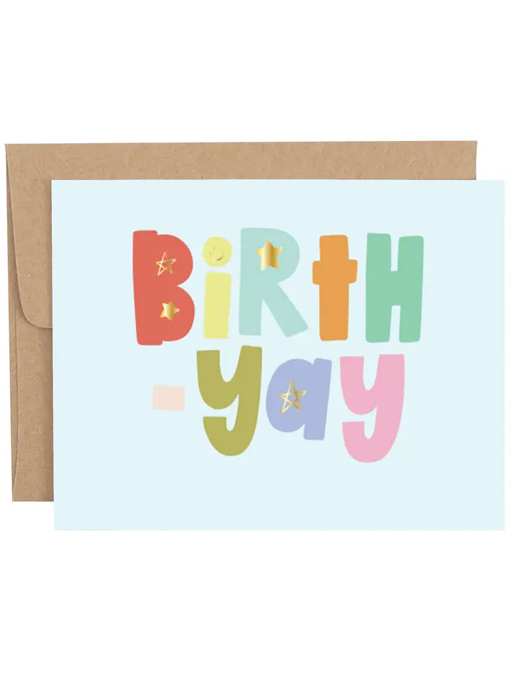 Birth Yay Greeting Card - Eden Lifestyle