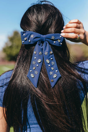 Dallas Cowboys Star Bow Barrette - Eden Lifestyle