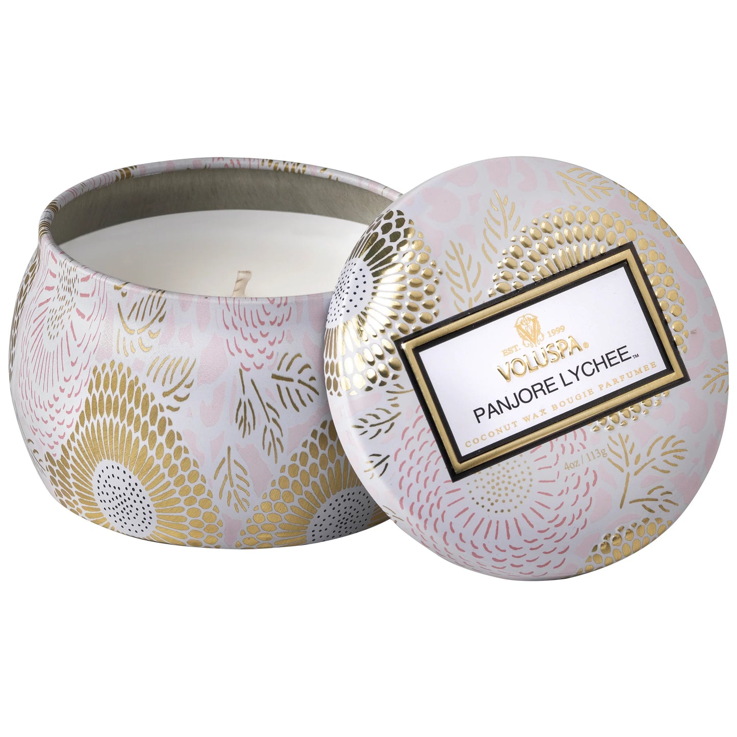 Voluspa - Panjore Lychee Mini Tin Candle - Eden Lifestyle