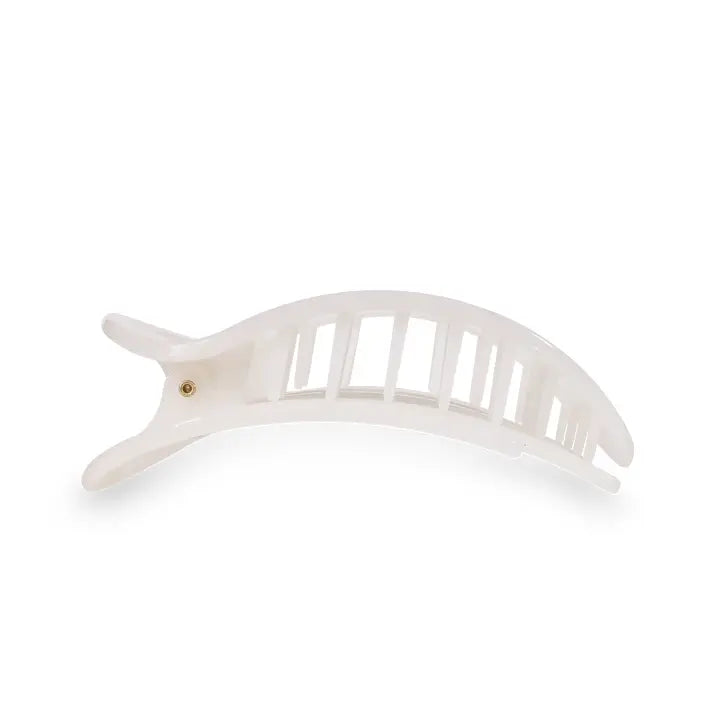 Round Flat Hair Clip Coconut White - Eden Lifestyle