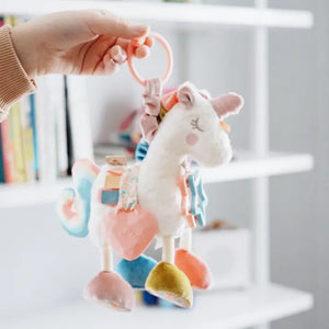 Itzy Friends Link & Love™ Unicorn Activity Plush with Teether Toy - Eden Lifestyle
