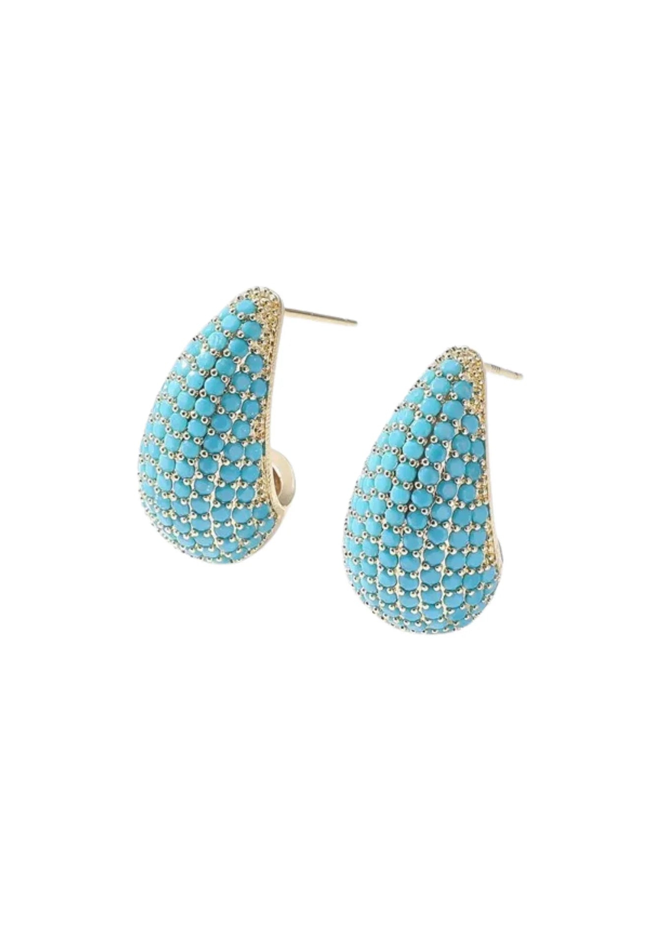Turquoise Drop Studs - Eden Lifestyle