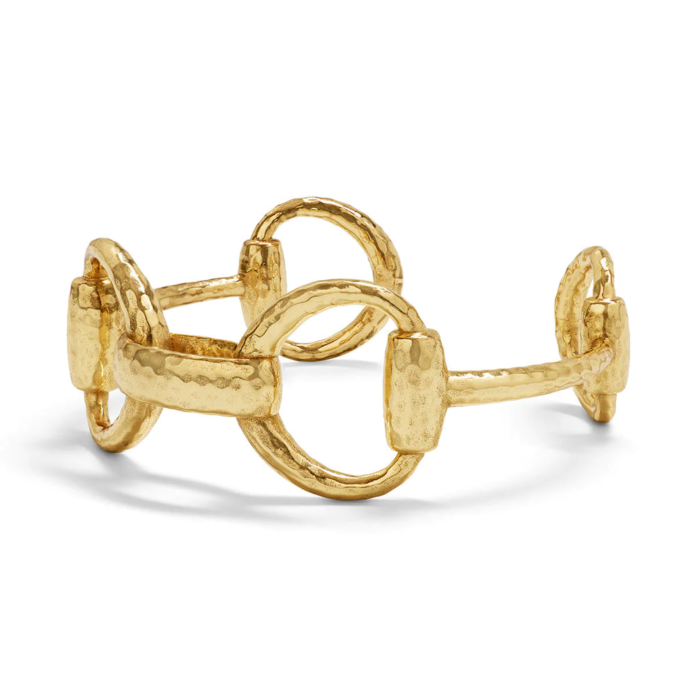 Equestrian Snaffle Bit Link Cuff - Gold - Eden Lifestyle